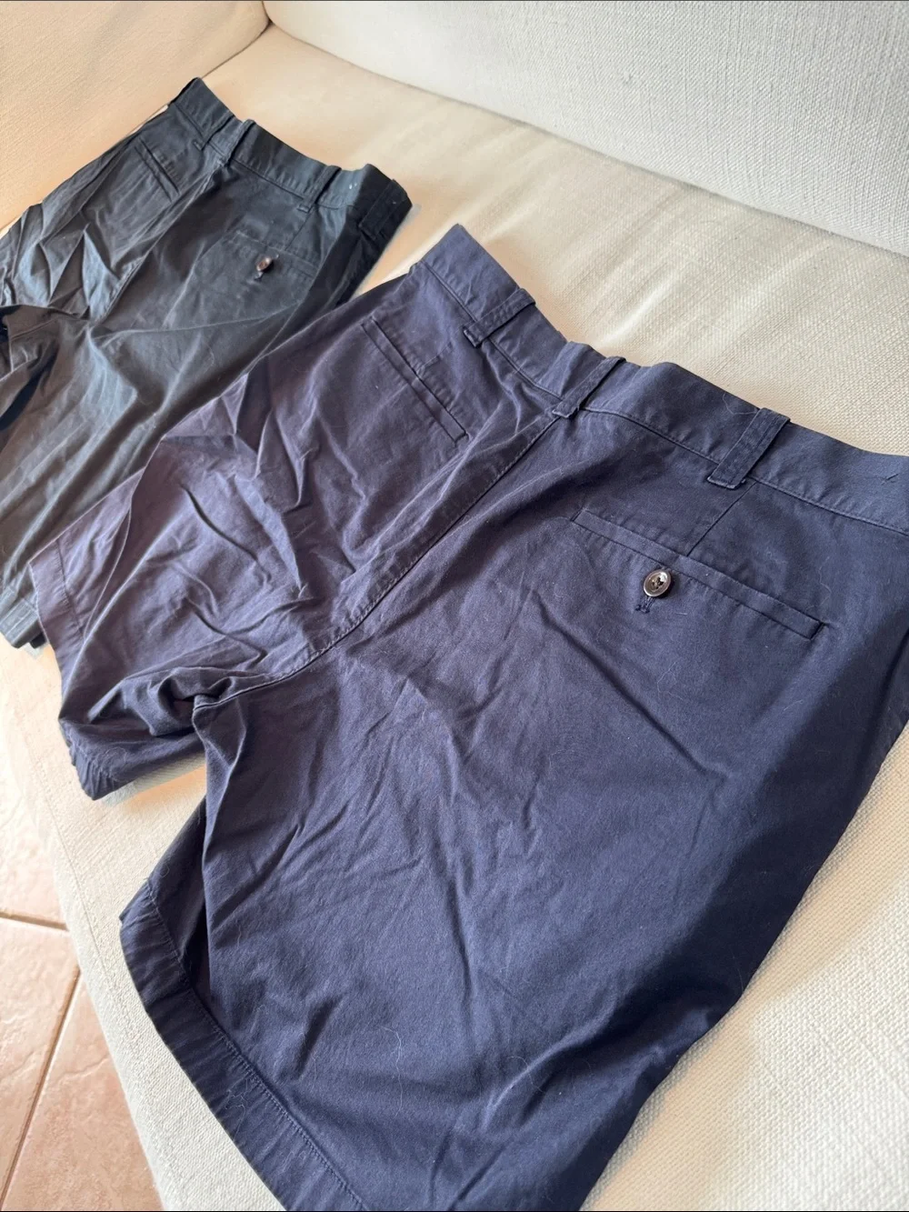 J. Crew Men's Classic Cotton Shorts - Navy & Dark Navy